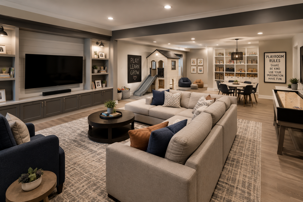 Family Living Spaces and Playrooms
